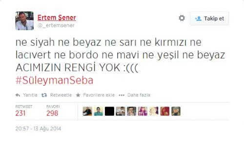 Ertem Şener Süleyman Seba Twitter