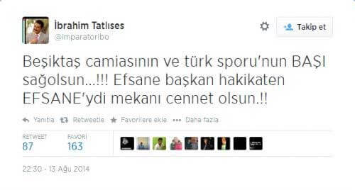 İbrahim Tatlıses Süleyman Seba Twitter