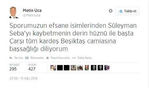 Metin Uca Süleyman Seba Twitter