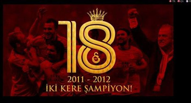 Galatasaray’ın sitesinden şampiyonluk duyurusu